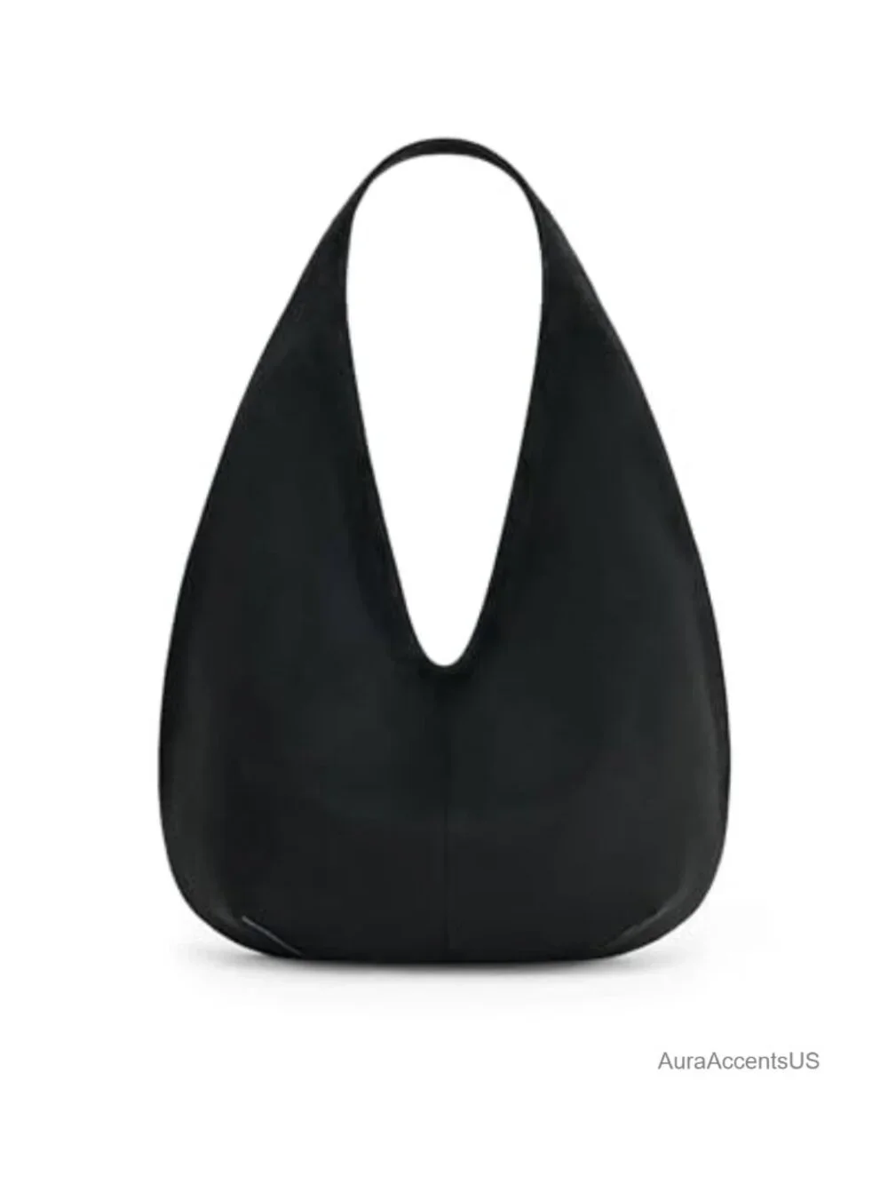 Faux Suede Hobo Shoulder Bag Vegan Lightweight Casual Everyday Purse